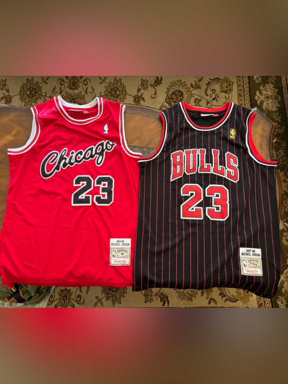 2 Michael Jordan Chicago Bulls Mitchell & Ness jersey bundle size XL